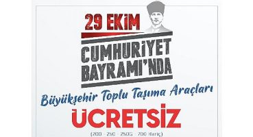 Kocaeli Büyükşehir’den 29 Ekim’de ücretsiz ulaşım
