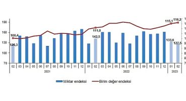 TÜİK: İhracat birim değer endeksi %4,6 arttı