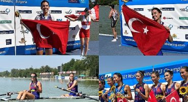 Kürekte kadınlardan büyük başarı