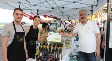 Tirilye zeytin şenliği ile çoştu