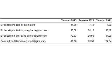 Hizmet Üretici Fiyat Endeksi (H-ÜFE) yıllık yüzde 79,33, aylık yüzde 14,06 arttı