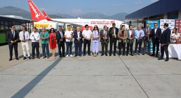 Gazipaşa-Alanya Havalimanı Corendon'un ilk Brüksel uçusunu karşıladı