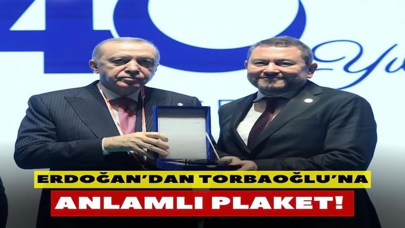 Erdoğan’dan İzmirli İş İnsanı Nazım Torbaoğlu’na Anlamlı Plaket